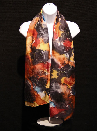 Hand Painted Silk Scarf