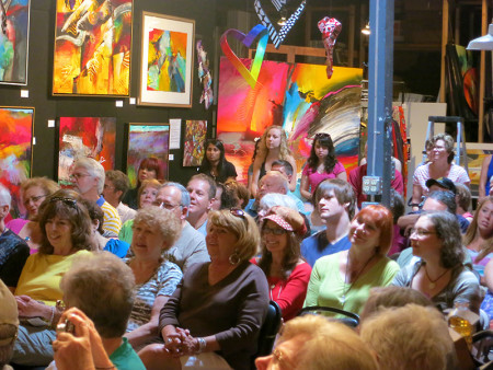 Jonas Gerard Asheville Art Gallery audience