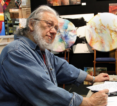 Jonas Gerard in his Asheville Art Studio